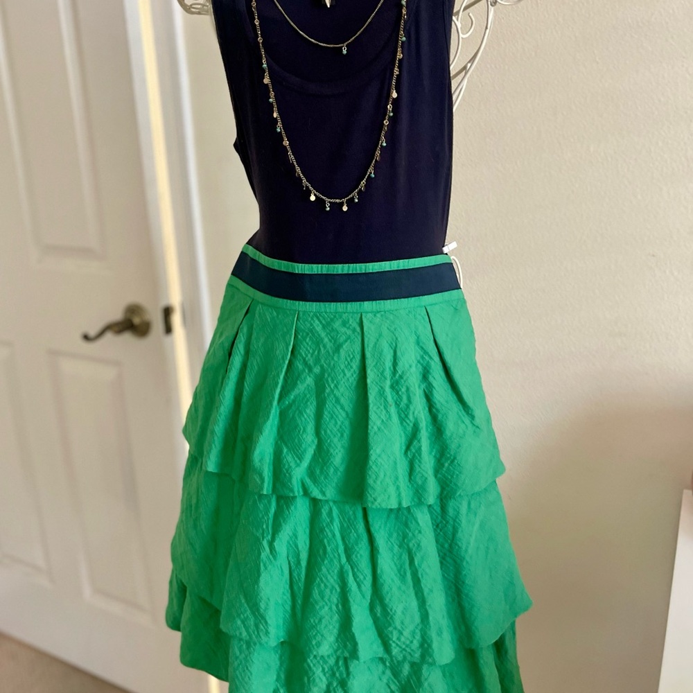 BCBG MAXAZARIA tank top ruffled dress. EUC! - Picture 9 of 12